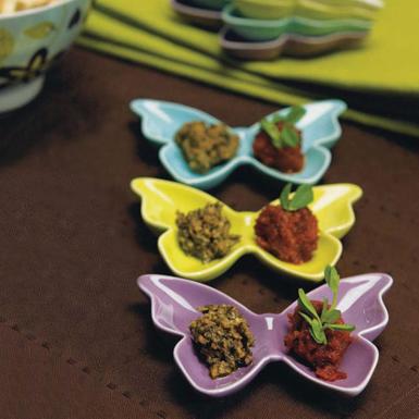 Wedding  Ceramic Butterfly Dishes / Holders x 6 pieces Image 1