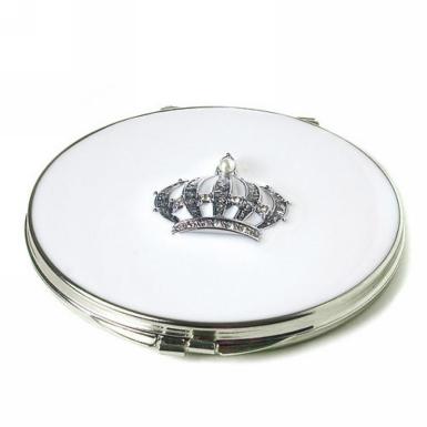 Wedding  "Crown Princess" Compact Mirror Image 1