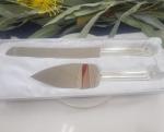 Diamante Heart Cake Server Set image