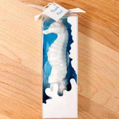 Wedding  Ceramic Seahorse Bottle Stopper with Gift Packaging Image 1