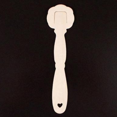 Wedding  Eco - Wooden Ornate Handles for Hand Fans Image 1