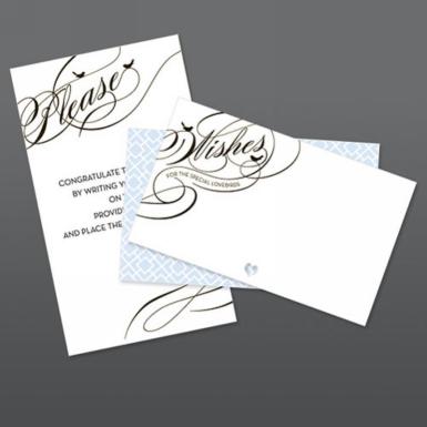 Wedding  Birdcage Wish Card Stationery Set Image 1