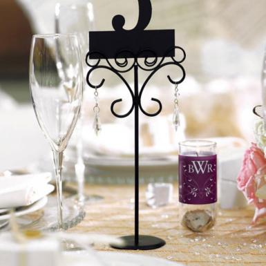 Wedding  Ornamental Wire Stationery Holders - Tall Image 1