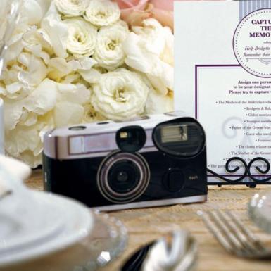 Wedding  Single Use Camera - Vintage Design Image 1
