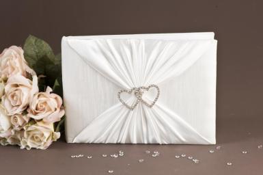 Wedding  Crystal Hearts Guest Book Image 1