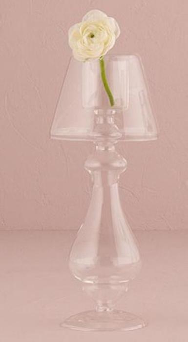 Wedding  Blown Glass Votive Candle Holder with Lamp Silhouette Medium Image 1
