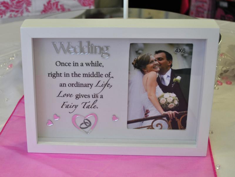 Wedding Poem Shadow Photo Frame Wedding Wish