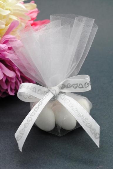 Wedding  White Classic Organza Circles x 10 Image 1