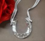 Deluxe Glass Horseshoe Charm with Diamantes image