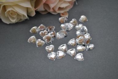 Wedding  Heart Flat Backed Embellishments - Small Image 1