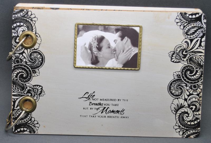 wedding vintage look metal guest book and photo album wedding wish photo album guest book