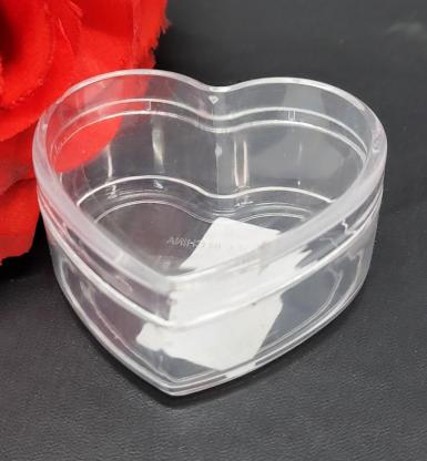 Wedding  Heart Clear Acrylic Box Image 1