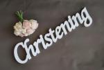 Christening Wooden Hanging Sign image