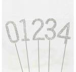 Diamante Numbers Cake Picks image