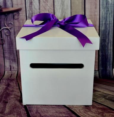 Wedding  White Wishing Well Timber Box - Hire Image 1