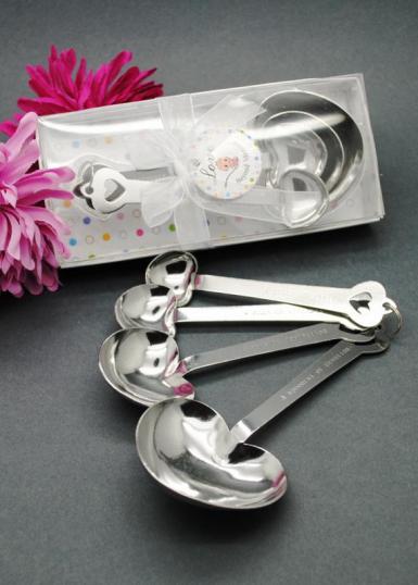 Wedding  Love Beyond Measure Heart Shape Spoons Image 1