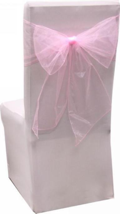 Wedding  Organza Chair Sash - pack of 5 Image 1