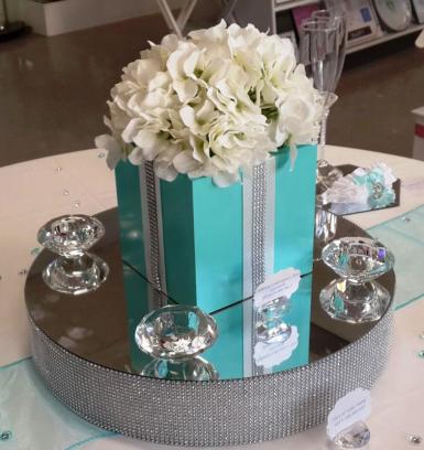 Wedding  Tiffany Blue Centrepiece Boxes Image 1