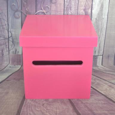 Wedding  Pink Wishing Well Timber Box Image 1