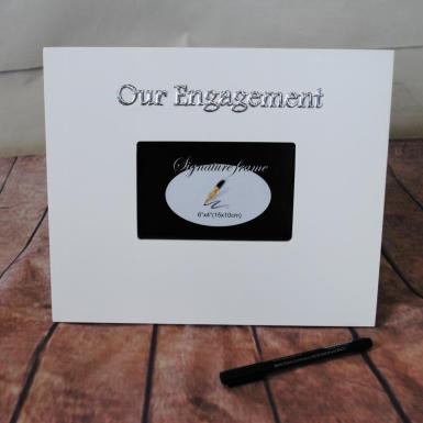 Wedding  Our Engagement Signature Frame Image 1