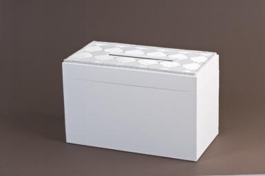 Wedding  Cardboard Wedding Card Keeper Box - White or Ivory Image 1