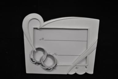 Wedding  Double Rings Photo Frame Image 1