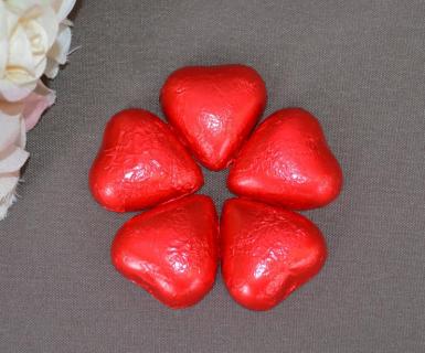 Wedding Red Heart Shaped Chocolates x 100 - Wedding Wish